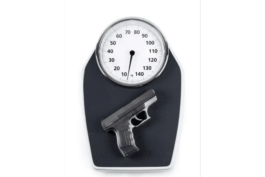 weight of an airsoft gun