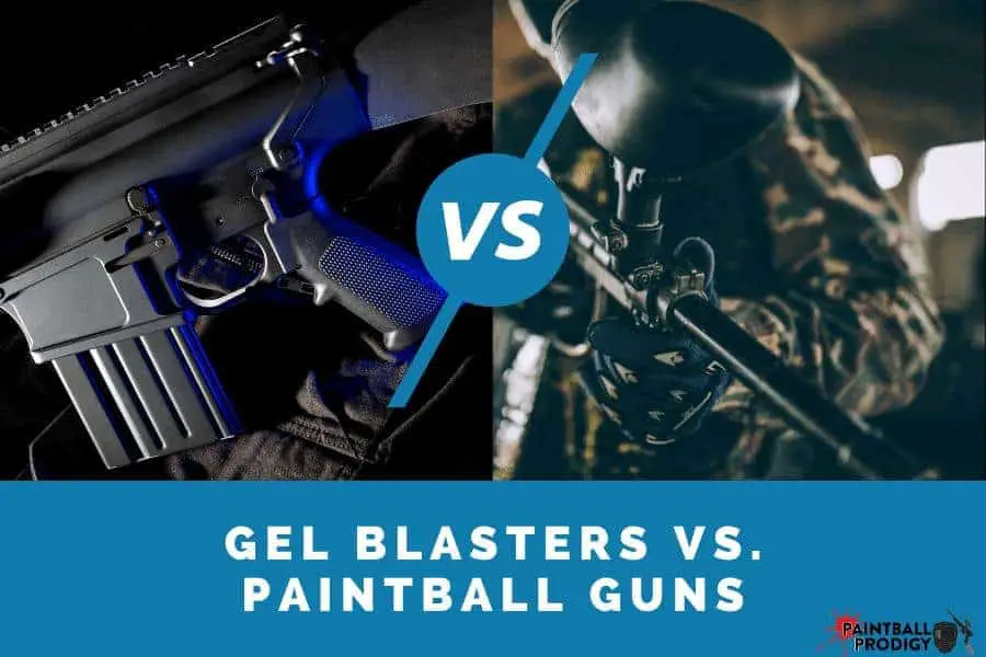 gel blaster vs. paintball gun differences