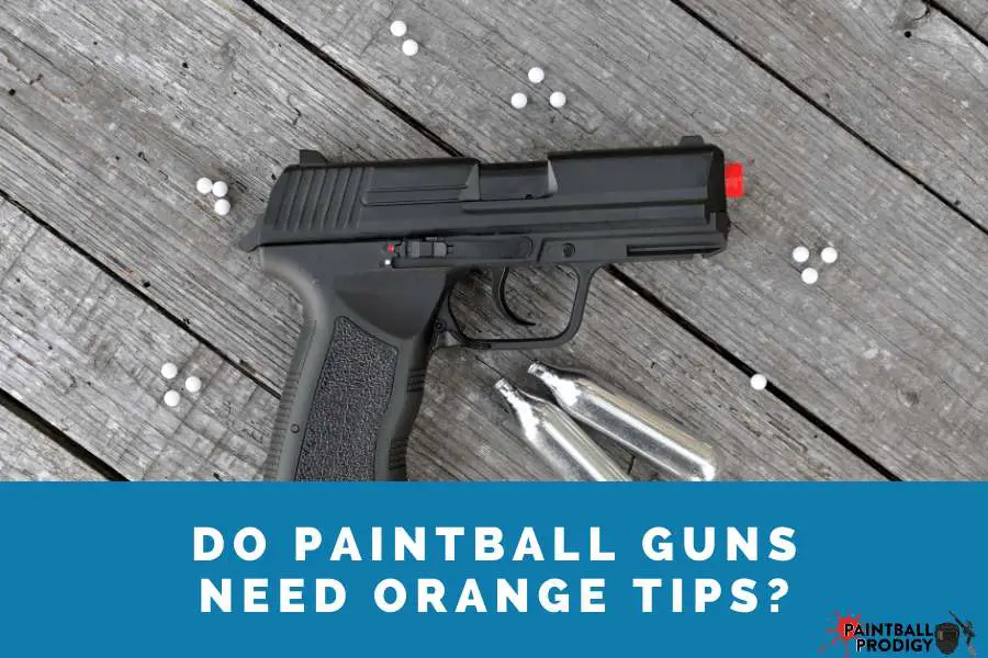 orange tips on paintball guns