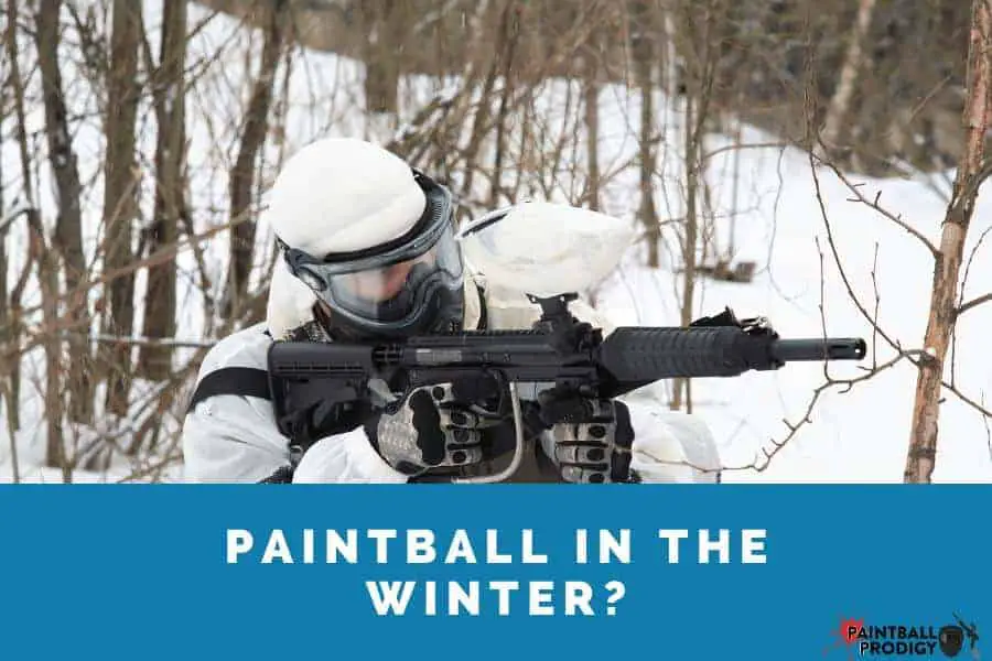 you can play paintball in the winter by doing the following: