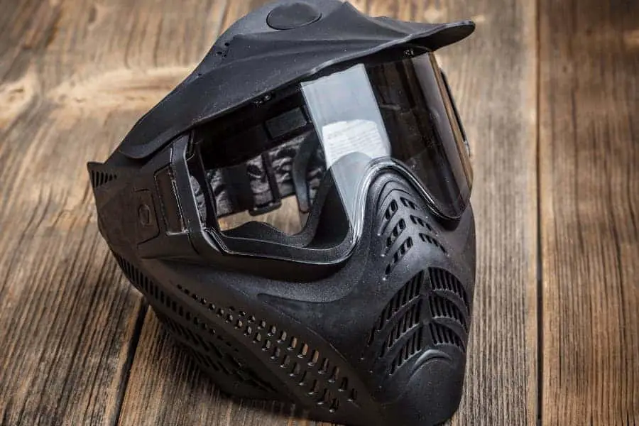 paintball mask used for airsoft